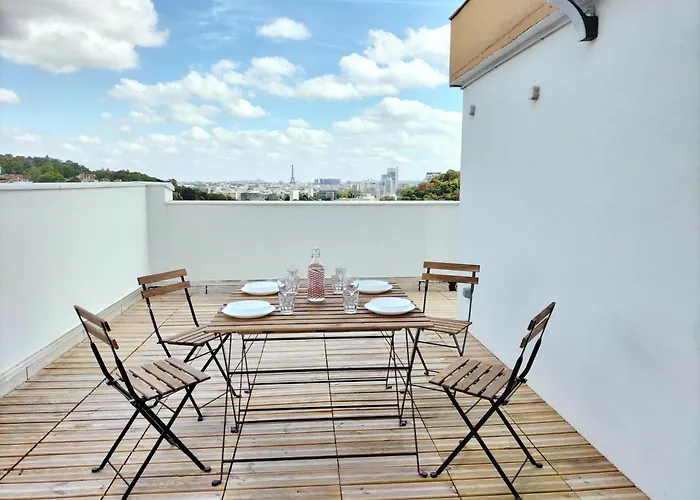 Penthouse Vue Tour Eiffel, Pres Chateau Versailles